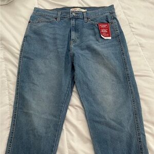 Levi's Blue Boyfriend Jeans with Classic Indigo Wash